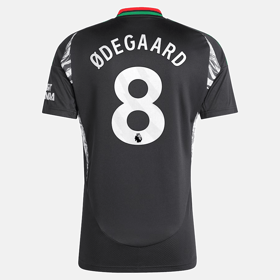 #8 Odegaard Jersey Arsenal Away 2024/2025 - Black