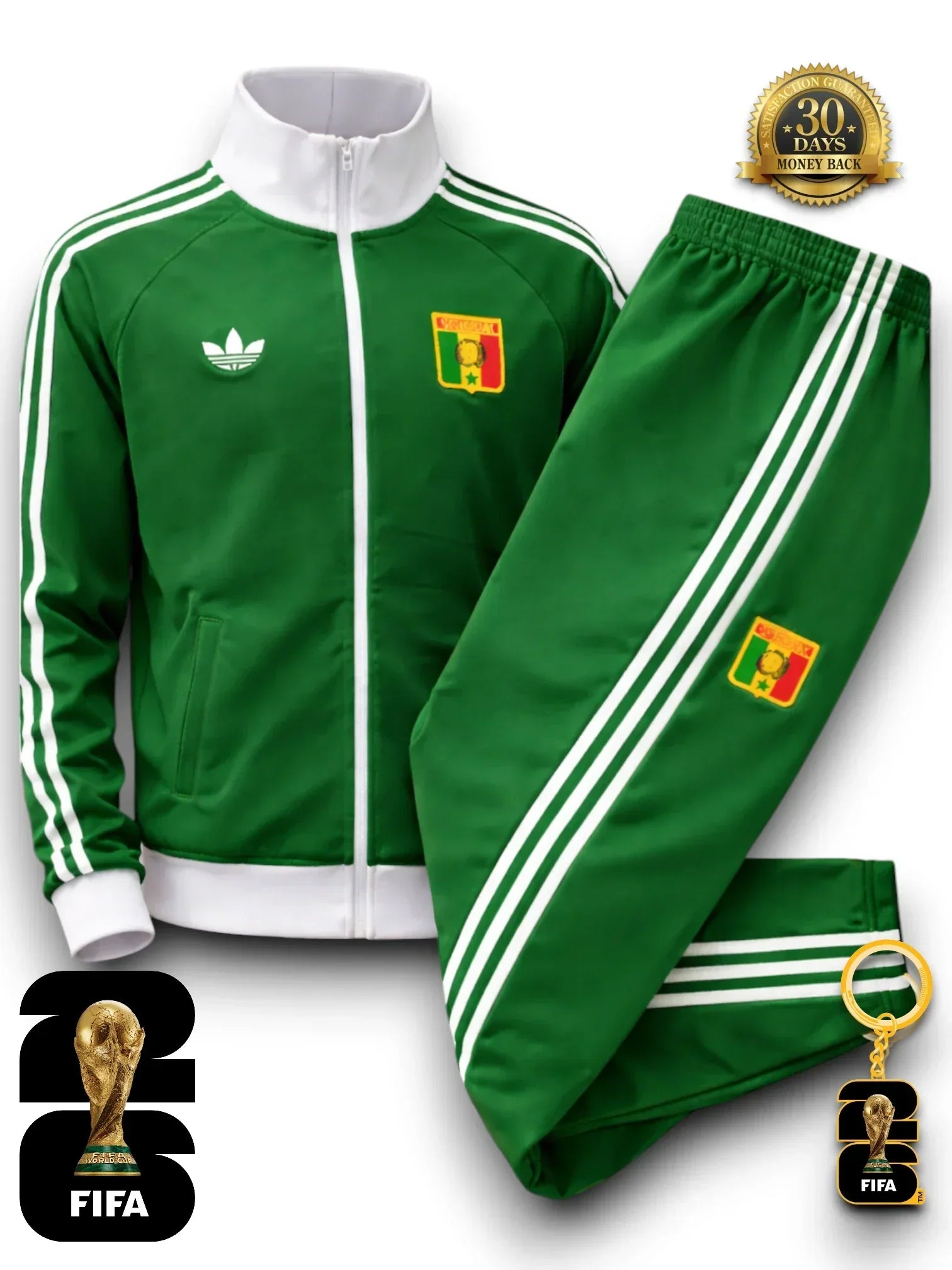Senegal World Cup 2026 TrackSuit Green Jacket