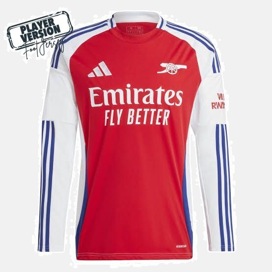 Arsenal Player Home Jersey 2024/2025 Long Sleeve