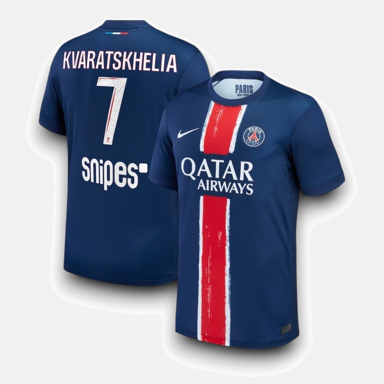 Paris Saint Germain Home Jersey 2024/2025 #KVARATSKHELIA #7