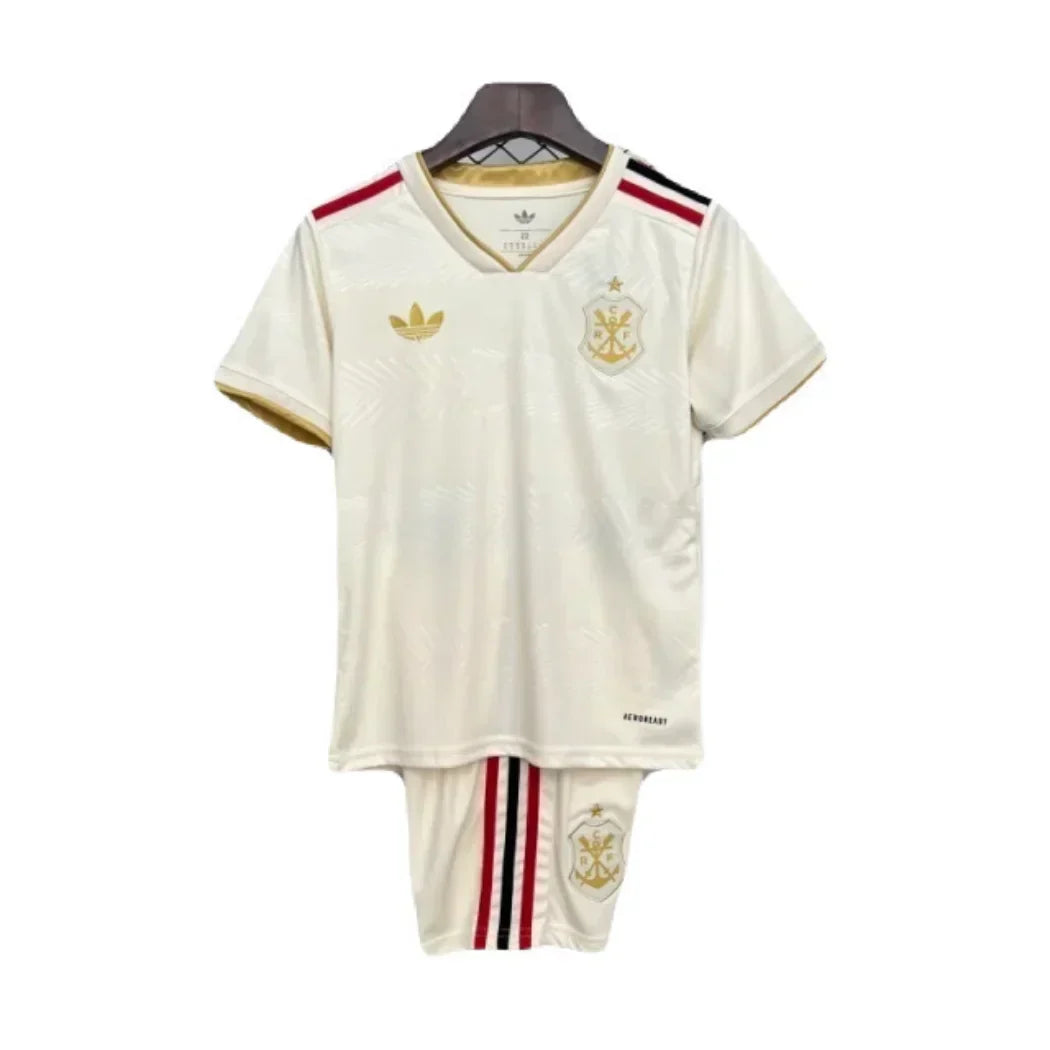 kit Infantil Flamengo CRF III 25/26 - Bege